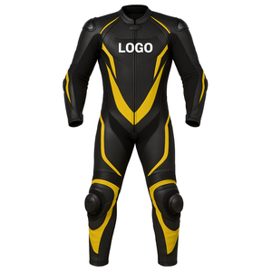 Traje de carreras de motos profesional de una pieza personalizado para hombres Ajuste cómodo Diseño de logotipo personalizado Motocicleta Auto Racing - Product Image 2
