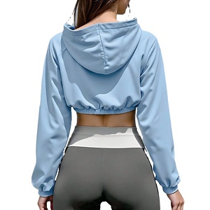 Women Custom <b>Crop</b> Top Plus Size Fashion <b>Jacket</b> Summer Casual Waterproof Windbreaker Nylon Printed Fabric Wholesale Men's <b>Jackets</b> - Product Image 2