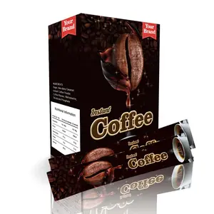 豆からインスタント味の感覚までのホワイトラベルOEMODMインスタントコーヒーパウダー最高品質のパックされたシンプルな小袋迅速な配達