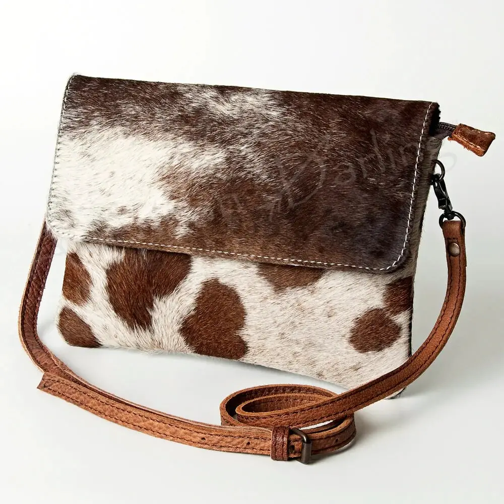 Real Cowhide Crossbody Bag Messenger Purse hand by hs husnain crafts