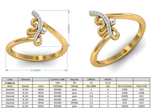 Anillo minimalista con forma de serpiente de latón y circonita, chapado en oro de 18k, anillo de serpiente al por mayor para mujer - Product Image 4