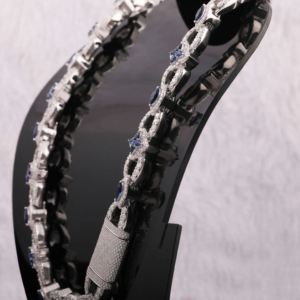 Cadena de Cuello Exclusiva de Estilo Hip Hop con Brillante Estilo de Diamante Moissanite para Usuarios de Joyería Urbana Contemporánea - Product Image 4