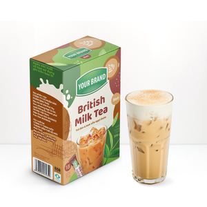 Venta al por Mayor de Polvo para Bebidas de Rápida Disolución, Polvo de Té Verde en Sobres, Caja de Embalaje de Té Personalizada con Logotipo, Sabor Melón - Product Image 4
