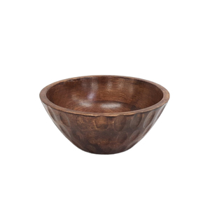 Nouvellement conception en bois forme ronde bol de fruits naturel fini pour table maison et hôtels nourriture et collations bols de service faits à la main - Product Image 1