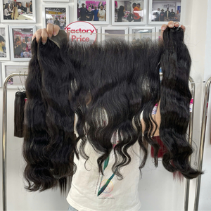 Vente chaude 100% cheveux vierges vietnamiens vague naturelle crue extensions de cheveux humains de luxe vague profonde lâche tissage de cheveux de haute qualité - Product Image 4