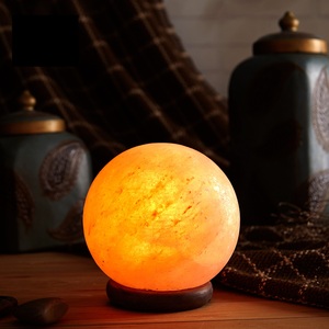 Lampes à sel en forme de boule de sel de l'Himalaya avec ampoule et fil, lampes à sel de l'Himalaya de qualité supérieure, lampes à sel de l'Himalaya à raccord électrique - Product Image 5