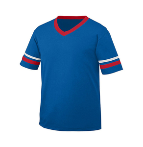 Vente en gros Lycée Polyester Personnalisé Hommes Mesh Team Jersey Plus Size Broderie Séchage Rapide Rayures Maillots De Football Américain - Product Image 1