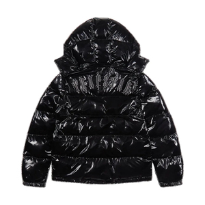 Shiny Thick Warm Winter <b>Cropped</b> <b>Jacket</b> Custom Streetwear Classic Zipper <b>Women</b> <b>Puffer</b> Canvas Woven Cotton Filled Eco-Friendly - Product Image 2