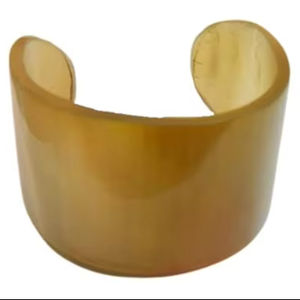 Horn Cuff <b>Bracelet</b> Buffalo Horn Cuff Bangle <b>for</b> <b>Women</b> <b>for</b> Natural Horn Color with <b>Bracelets</b> Design Agate by HF CRAFTS - Product Image 1