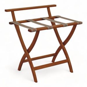 Portaequipajes de madera ajustable con marco flexible para uso versátil en varios tamaños de habitación y diseños de hoteles - Product Image 3