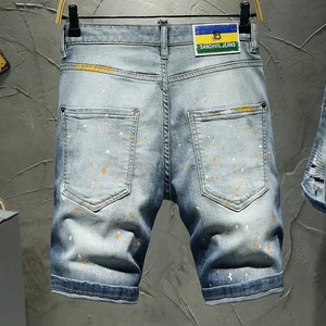 Premium 100% algodón 3D impreso hombres pantalones cortos personalizados Casual desgastado Jorts 2025 transpirable lavado pantalones cortos de mezclilla - Product Image 4