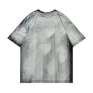Camisa de cuello liso de gran tamaño 100% algodón de peso pesado logotipo personalizado Tie Dye estampado tela de punto Unisex de alta calidad su propio diseño - Product Image 2