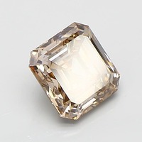 Diamant de laboratoire émeraude 2,01 ct brun clair VS1 Diamant personnalisé