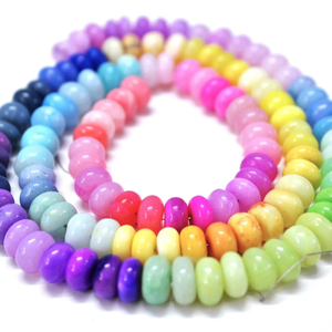 ลูกปัดโอปอลหลากสีทรงรอนเดล: อัญมณีคุณภาพ AAA, 24 นิ้ว - Product Image 4