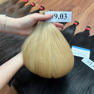 Extensiones de cabello humano vietnamita recto Natural sin procesar de 30 pulgadas de alta calidad a granel puntas de cabello súper dobles dibujadas - Product Image 4