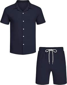 Conjuntos de Camiseta y Pantalones Cortos Casuales de Verano para Hombre, Estilo Urbano, Estampado, Venta al por Mayor, Conjunto de Camiseta y Pantalones Cortos de Alta Calidad para Hombre - Product Image 1