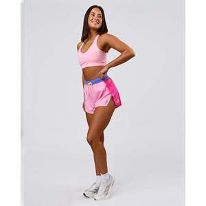 Pantalones Cortos Deportivos Accelerate 3 para Mujer - Ultra Rosa con Decoración de Diamantes de Imitación, Spandex, Estilo Biker - Product Image 5