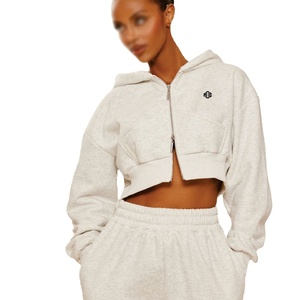 Sudaderas con Capucha Personalizadas OEM con Cierre Doble Deslizante para Mujer, Sudadera de Forro Polar al por Mayor con Etiqueta Privada OEM, Sudaderas Personalizadas de Estilo Urbano - Product Image 1