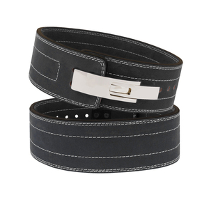 เข็มขัดยก10มม. สุดหรูพร้อมคันโยก, เข็มขัดยกหนังสำหรับยกน้ำหนักอย่างจริงจัง - Product Image 3