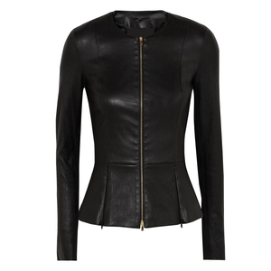 Hot Selling Street Style Women's Genuine Leather <b>Jacket</b> Durable Customized Design with Zipper Winter Women's <b>Jackets</b> In 2026 - Product Image 3