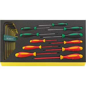 Juego de Destornilladores Stahlwille DRALL+ (20 Piezas), Juego de Herramientas con Incrustaciones TCS - Product Image 1