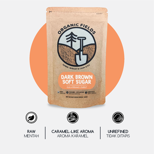 ORGANIC FIELDS 400g Azúcar moreno suave refinado de caña en cubos, polvo y granulado, envasado en bolsa a granel, sabor a melaza - Product Image 2
