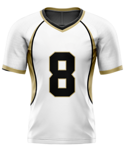 Maillot de football américain personnalisé 100 % polyester respirant anti-UV broderie 3D manches courtes Nouveautés été 2025 - Product Image 4