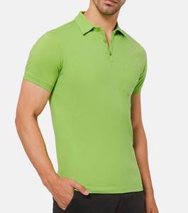 High Quality Cotton men's t-shirts 5%spandex Man Golf Business Uniform Solid Color Polo Shirt Custom Polo Neck tshirt - Product Image 2