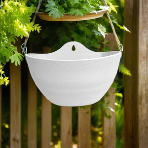 [Chaud pas cher] Pot de fleur mural demi-cercle Pots de fleurs en plastique rugueux - Product Image 5