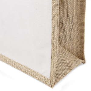 Catrin – Sac de shopping en jute laminé avec poche avant en coton - Product Image 3