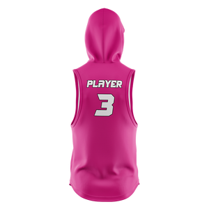 Custom Logo Printing Embossed Sublimation <b>Sleeveless</b> <b>Hoodie</b> <b>Men</b> Winter Fleece Blank Embroidered Sublimation <b>Sleeveless</b> <b>Hoodie</b> - Product Image 4