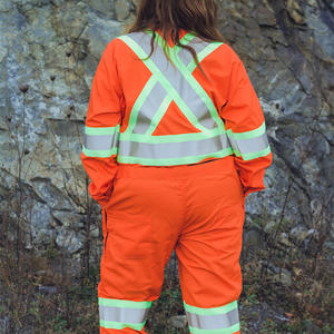 Mono de trabajo cómodo para mujer con bordado de impresión de logotipo personalizado, ropa de seguridad duradera, suministro de fábrica OEM - Product Image 5