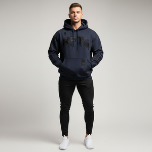 เสื้อฮู้ด Rexfit Sports OEM สไตล์สตรีทแวร์ ผ้าคอตตอนหนานุ่มฟอกสีซีดแบบย้อมกรด พร้อมปักลายตามสั่ง - Product Image 3