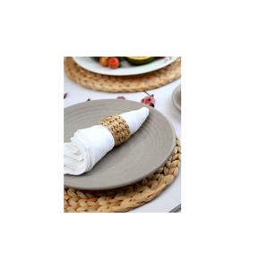 Vente en gros pas cher Anneau de serviette en rotin pour décoration de table avec strass et bling Anneau à boucle pour serviette de table - Product Image 1