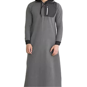 Thobe à capuche/Thawb hommes dernière conception Thobe sur mesure hommes Jubbah élégant vêtements musulmans Thobes arabe Daffah - Product Image 1
