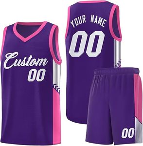 Vêtements de basket-ball en polyester respirant avec impression par transfert thermique - Product Image 3