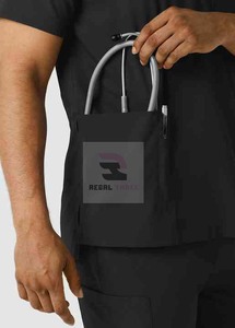 เสื้อสครับสำหรับผู้ชายเสื้อสครับสำหรับโรงพยาบาลพยาบาลทางการแพทย์ - Product Image 6