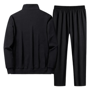 Ensemble de survêtement décontracté pour homme, hiver, 6XL-8XL, respirant, en polaire écologique, col en V, taille élastique - Product Image 2