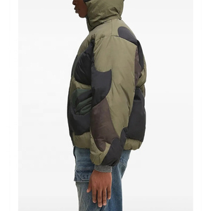 Veste d'hiver unisexe personnalisée de créateur, veste matelassée camouflage pour homme, vêtements d'hiver, veste à bulles - Product Image 2