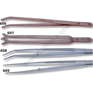 Pince de haute qualité avec broche anti-torsion incurvée de 160 mm, outils de bijoutier utilisés pour la fabrication de bijoux, vente en gros au prix le plus bas - Product Image 5