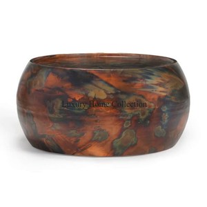 Table centrale de cadre de conception de branche d'arbre en métal de forme ronde avec l'aspect attrayant fait main plaqué par couleur d'or avec la coutume supérieure de marbre - Product Image 2