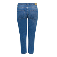 Celana Jeans Denim Kasual Wanita Musim Dingin Pinggang Sedang Bahan Stretch Label Kustom Layanan OEM 100% Katun