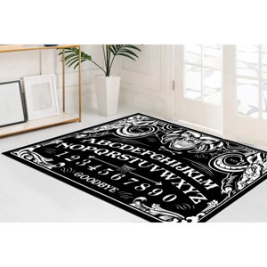 Alfombra de baño personalizada gótica de Halloween con temática de brujería y ocultismo, regalo moderno para ella, con alfombra suave. - Product Image 4