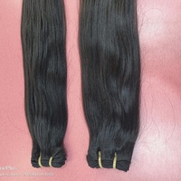 Arrow Exim Cheveux Humains Vierges Indiens Remy Naturels Lisses, Lots de Mèches à Double Trame Cousues à la Machine, 100g, Extensions de Cuticules Brutes Non Traitées