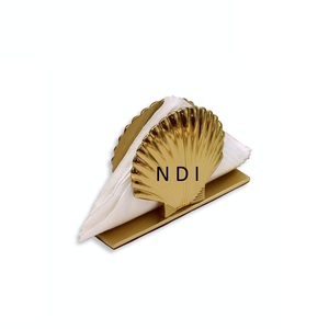 Porte-mouchoirs en métal doré décoratif fait à la main forme personnalisée concepteur centres de table serviette papier mallette de rangement - Product Image 1