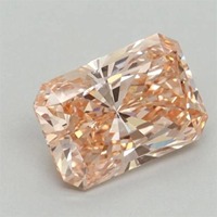 Anillo de Compromiso con Diamante Cultivado en Laboratorio, Corte Radiante Brillante, 1.00 Ct, Color Rosa Fantasía, Certificado IGI, Claridad VS, Diamante Personalizado