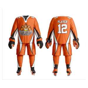 Maillot de hockey sur glace surdimensionné personnalisé vierge de qualité supérieure impression par sublimation Kits d'uniformes de hockey sur glace pour hommes - Product Image 1