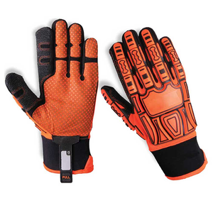 Guantes de cuero de impacto de goma TPR para uso profesional de clase alta ANSI CUT Guantes de 5 niveles Guantes de impacto de seguridad para petróleo y gas - Product Image 5