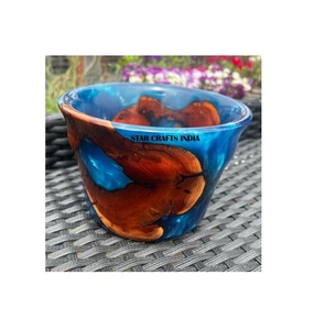 Cuenco de resina epoxi, cuencos para juntas de madera en color personalizado, utensilios de cocina multiusos disponibles en diferentes tamaños para Decoración de mesa - Product Image 1