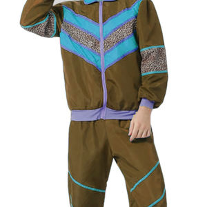 Uniforme de entrenamiento, conjunto de concha informal, unisex, cortavientos holgado personalizado, traje reflectante para correr, chaqueta de viento, chándal de poliéster - Product Image 3